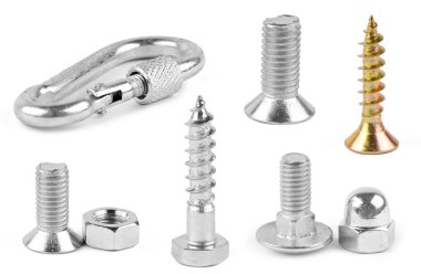 Screw isolated on the white backgroundsscrew isolated on the white backgrounds clipart