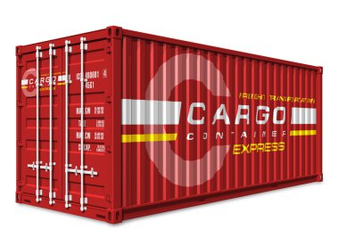 Cargo container clipart