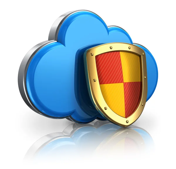 Cloud computing och lagring säkerhetskoncept — Stockfoto