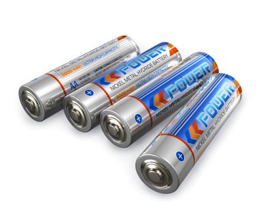 AA size batteries clipart