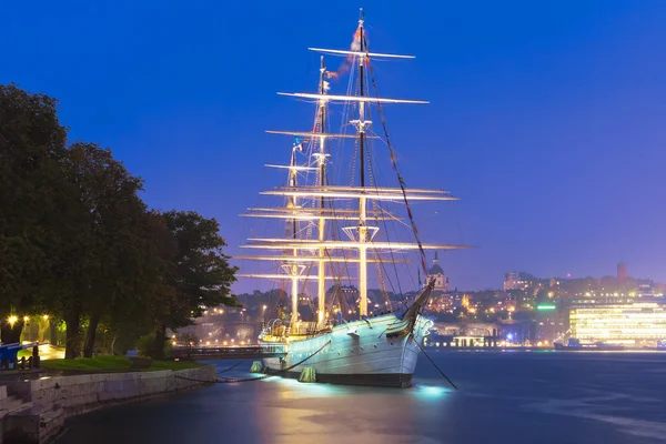 Історичні корабель ' af chapman ' в Стокгольмі, Швеція — стокове фото