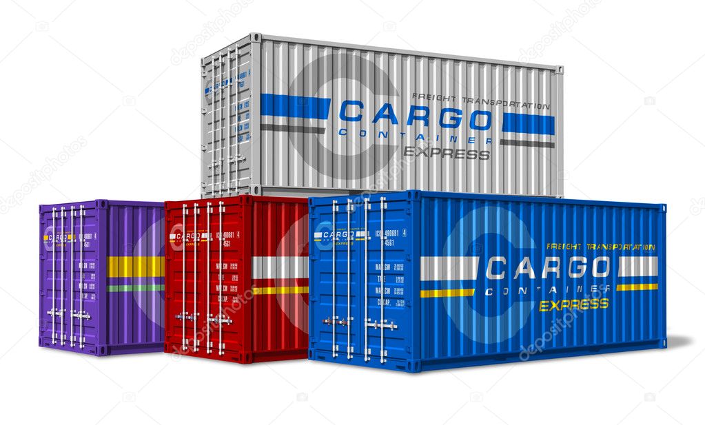 Group of cargo containers
