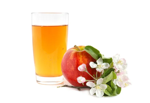 Apple juice and apple — Stock Photo, Image