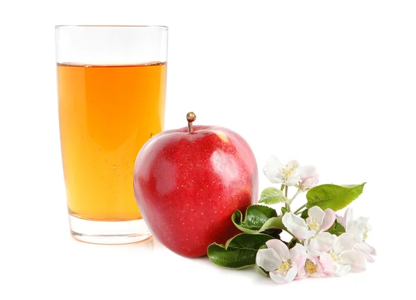 Succo di mela e mela — Foto Stock