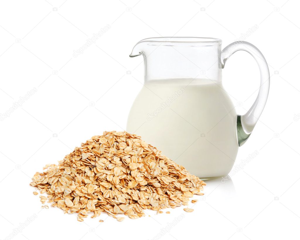 Oat flakes and milk