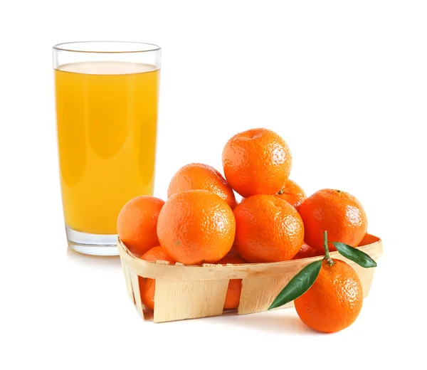 Sumo de citrinos e tangerinas — Fotografia de Stock