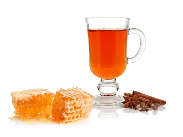 Çay, baharat ve bal — Stok fotoğraf