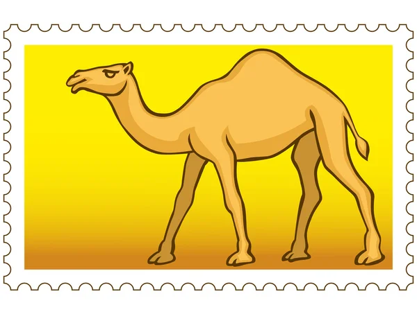 Kamel stämpel — Stock vektor