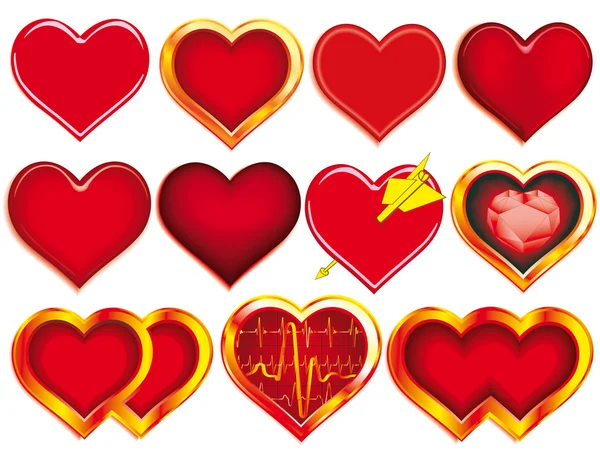 Herzensammlung — Stockvektor
