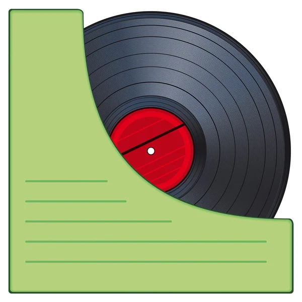 Gramophone disk — Stock Vector