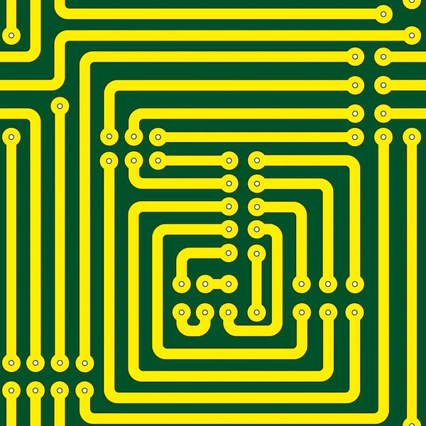 stock vector Printed circuit board