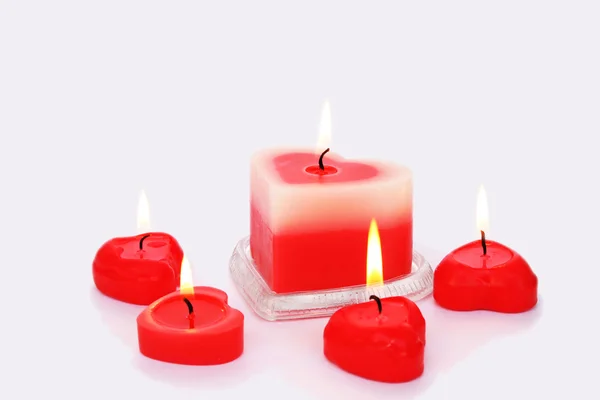 Κόκκινα κεριά — Φωτογραφία Αρχείου