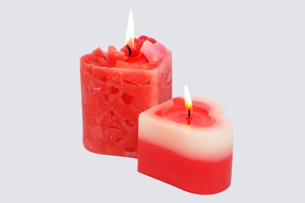 Rote Kerzen — Stockfoto