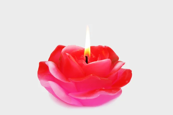 玫瑰蜡烛 — 图库照片