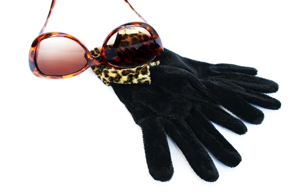 太阳镜和手套 — 图库照片