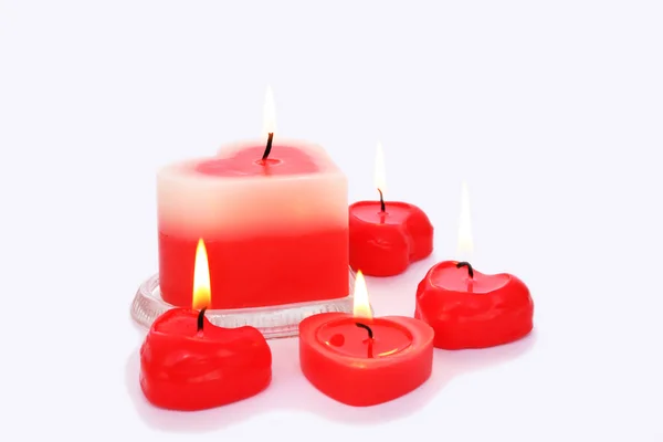 Red candles — Stock Photo, Image