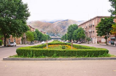 Vanadzor city in Armenia clipart