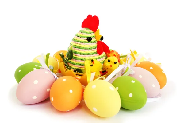 Velikonoční vejce a slepice — Stock fotografie