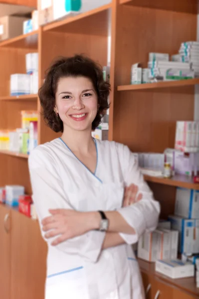 Chemist in drugstore — Stock Photo, Image