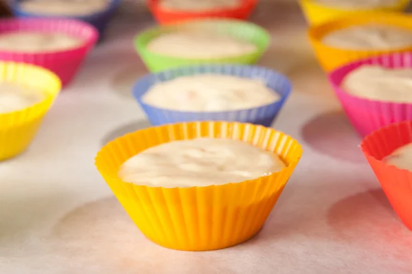 Copos de muffins — Fotografia de Stock
