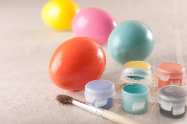 Pintura de ovos de Páscoa — Fotografia de Stock