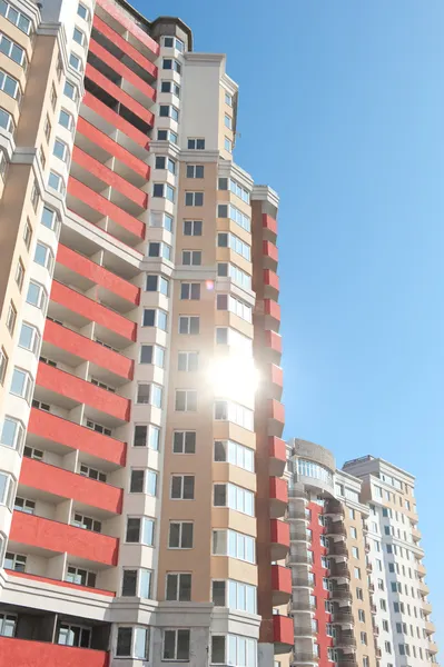 stock image New towers over blue sky