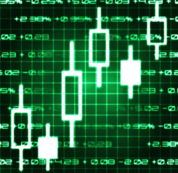 Tőzsdei exchange japán gyertyák — Stock Fotó