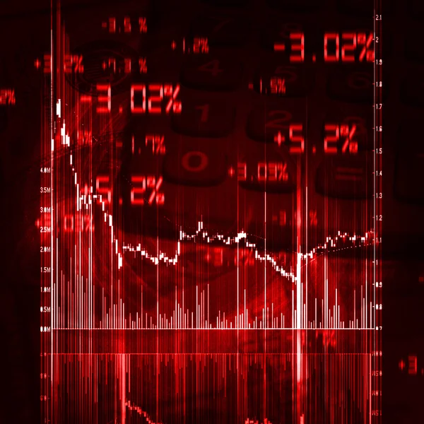 股票市场图 — 图库照片