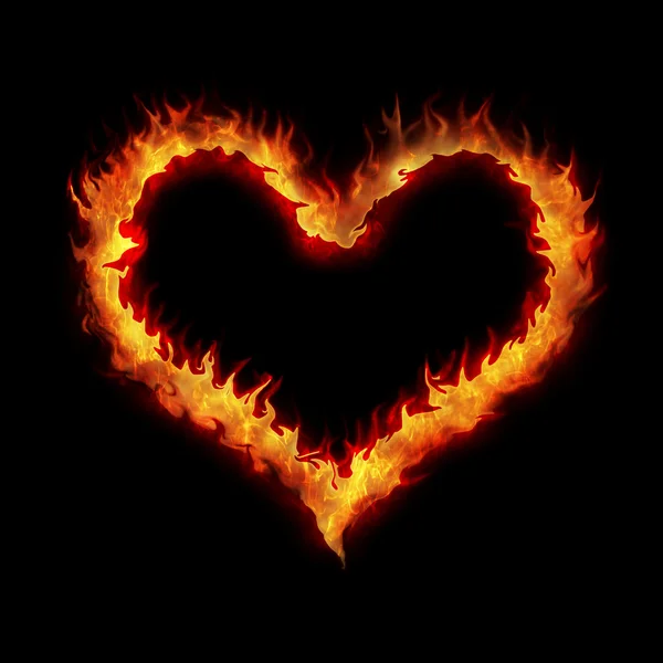stock image Burning heart
