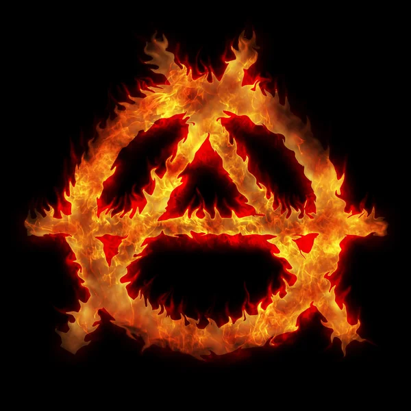 Signes d'anarchie brûlante — Photo