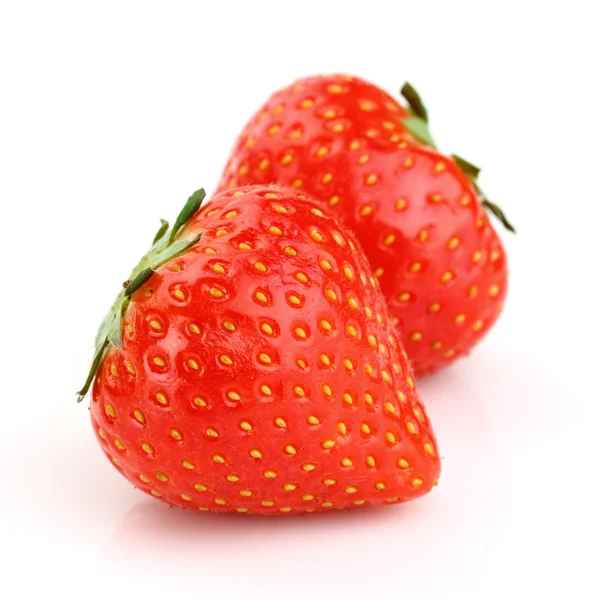 Two fresh strawberry — Stock Photo, Image