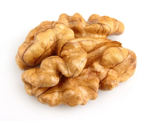 Kernel of walnut in closeup — Stock Photo, Image