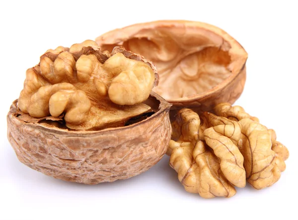 Dried walnuts in closeup — Stock Photo, Image