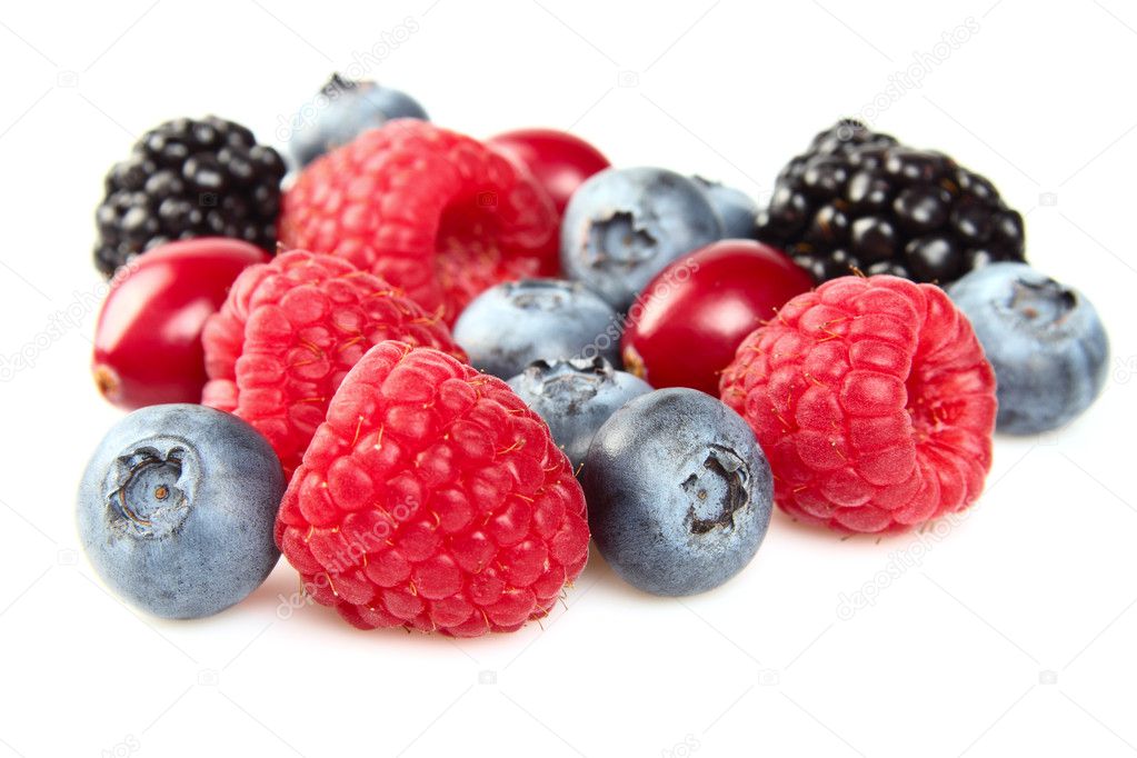Fresh berries in closeup