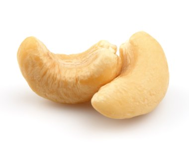 Two cashew in closeup clipart
