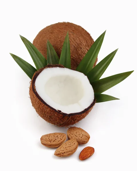 Kokosnuss mit Mandeln — Stockfoto
