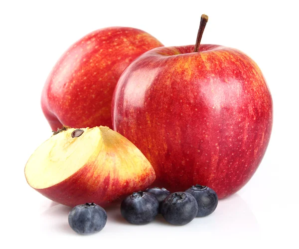 Apple with blueberry — Stock Photo, Image
