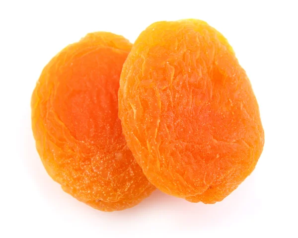 Два сушеных абрикоса — стоковое фото