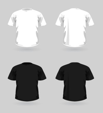 Vector set of t-shirts clipart