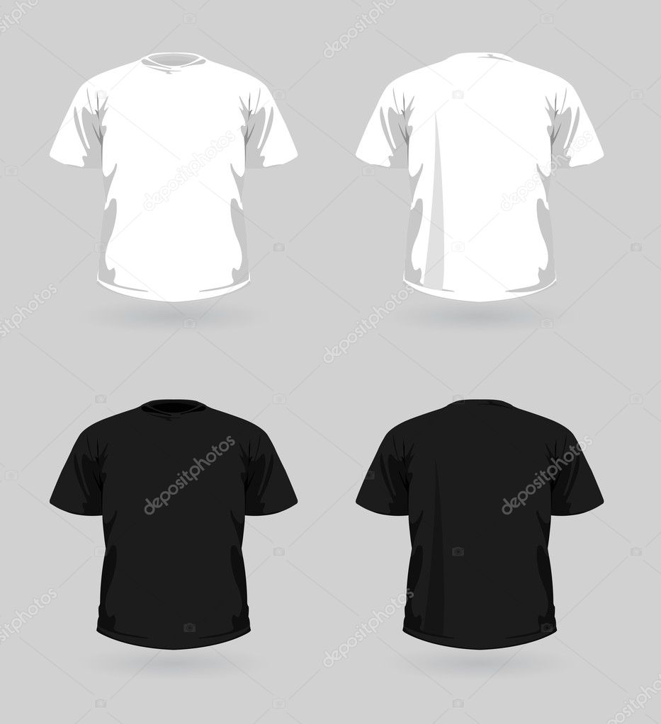 Vector set of t-shirts