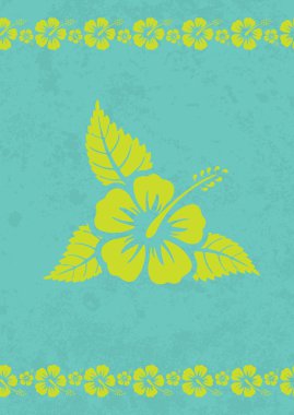 Vector grungy aloha background clipart