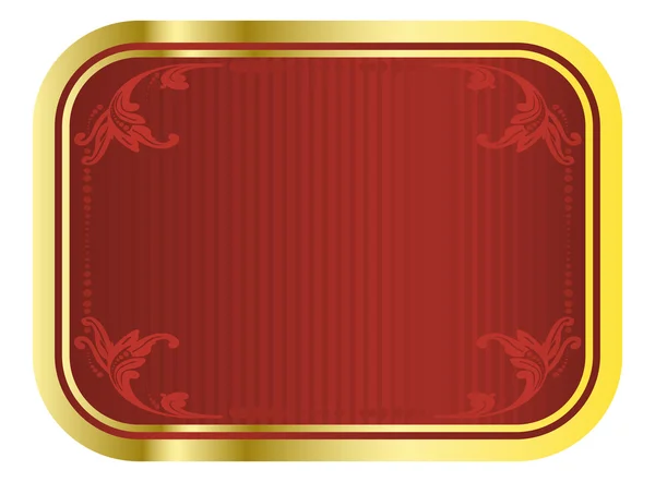 Векторна червона і золота мітка пива — стоковий вектор