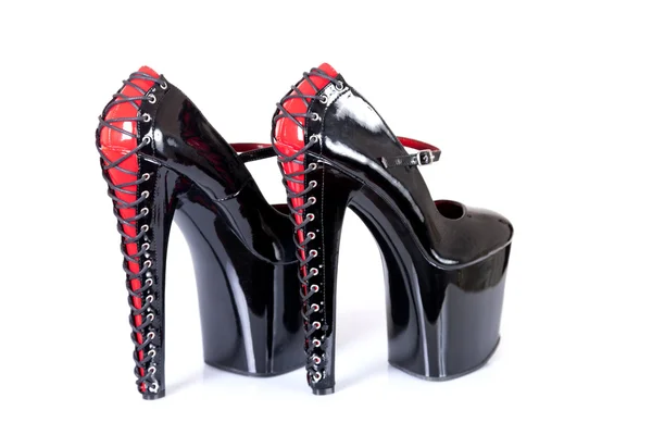 Zapatos de plataforma fetiche de tacón alto — Foto de Stock