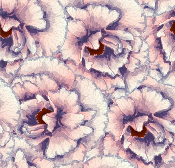 花とのシームレスなパターン ロイヤリティフリーのストックイラスト