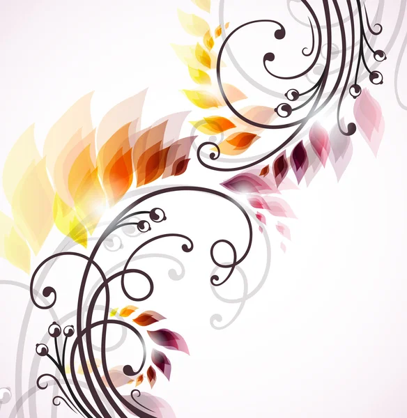 Stock vector Fire flowers