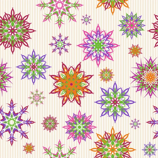 Векторная иллюстрация цветочного бесшовного рисунка — стоковый вектор