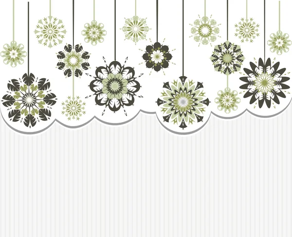 Векторна ілюстрація абстрактних квітів на смугастому фоні — стоковий вектор