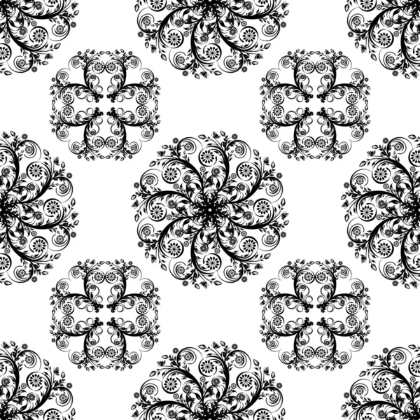 Векторна ілюзія безшовного квіткового фону — стоковий вектор