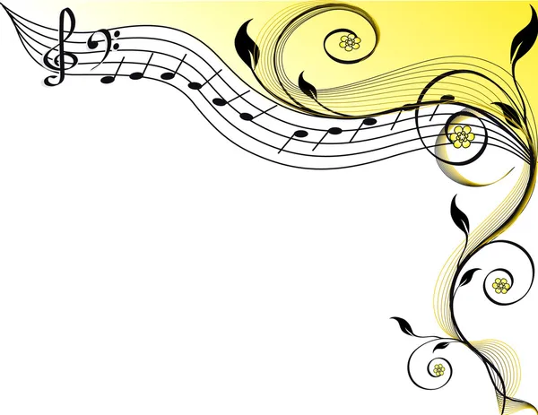 Thème musical. Illustration vectorielle — Image vectorielle