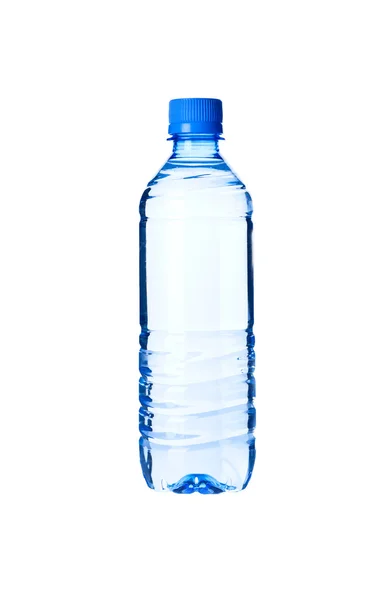 瓶装的水隔绝在白色背景 — 图库照片